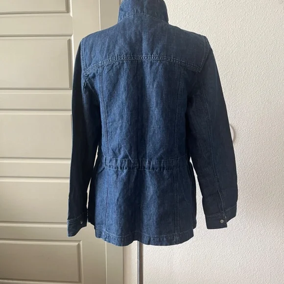 Talbots Safari Denim Jacket Medium NWT - Picture 6 of 11